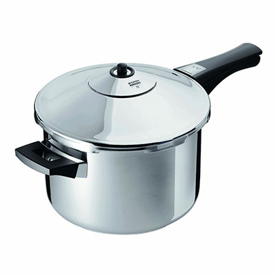 Swiss-made Kuhn Rikon 7-Quart, Stainless-Steel Pressure Cooker