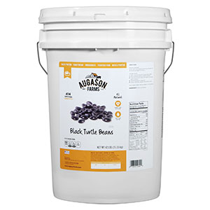 You can buy Dried Black Beans in this 42-pound pail for long-term storage.